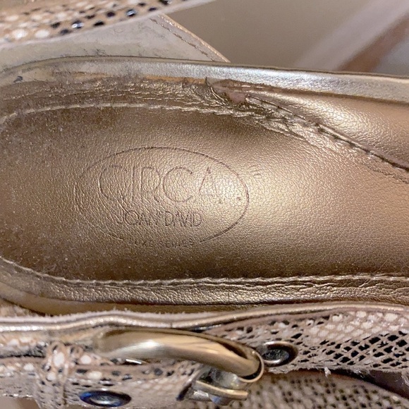 Joan  & David Luxe Series sling back heels 👠 in snakeskin pattern leather - Picture 7 of 7